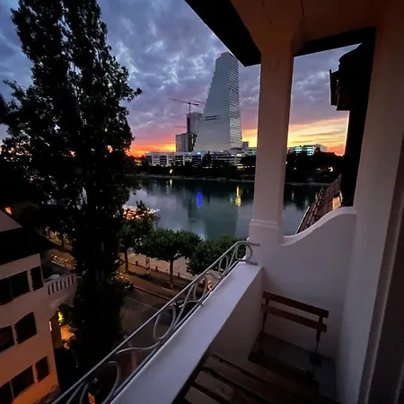Charmante Altbauwohnung Am Rhein Basel Exterior photo